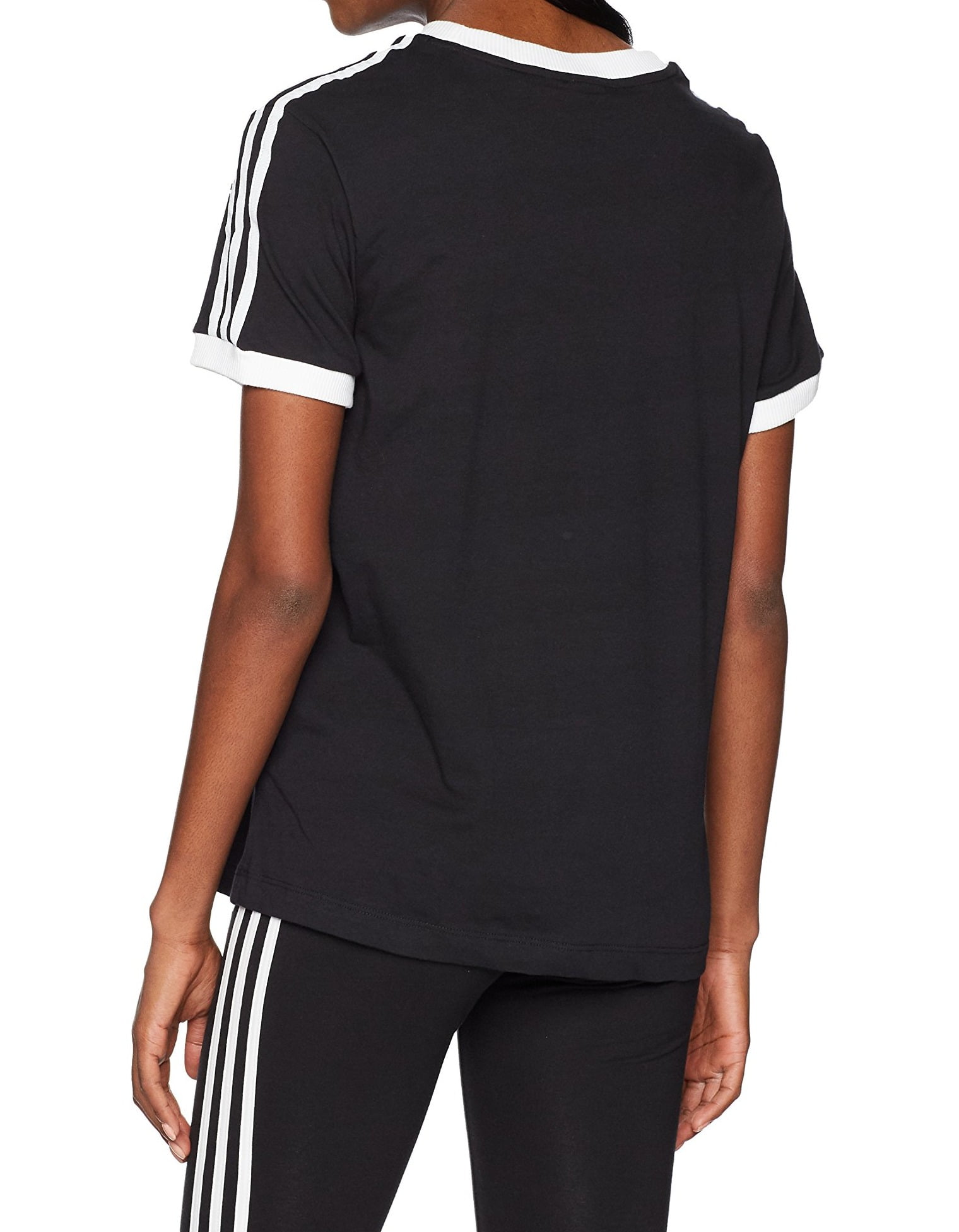 adidas originals 3 stripe t shirt womens