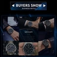 thumbnail image 4 of Reloj de cuarzo MEGIR 2156 para hombre, reloj de pulsera multifuncional para negocios, resistente a 3 ATM, 4 of 8