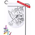 thumbnail image 1 of Carson Accents de la Maison 194586 Drapeau de Jardin-Couleur Me-Hummingbird - Applique Double - 12.5 x 18, 1 of 1