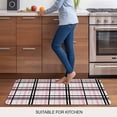 thumbnail image 5 of Pink Black Plaid Door Mat&nbsp;Indoor Outdoor Entrance, Non Slip Rug for Kitchen Bathroom Entryway Rug, Farmhouse Pink Black Checkered Washable Doormat Floor Mat for Office Home Decor 20x31.5 Inch, 5 of 8