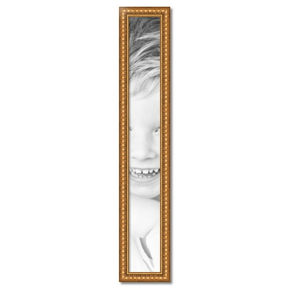 ArtToFrames 7" x 54" Gold Picture Frame, 7x54 inch Gold Wood Poster Frame (WOM-4293)