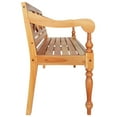 thumbnail image 2 of vidaXL Batavia Bench 123 cm Solid Mahogany Wood Light Brown, 2 of 4