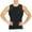 Black, variant on Men's Insta Slim MSC2307 Power Mesh Compression Tank w/ Back & Side Support (White M)