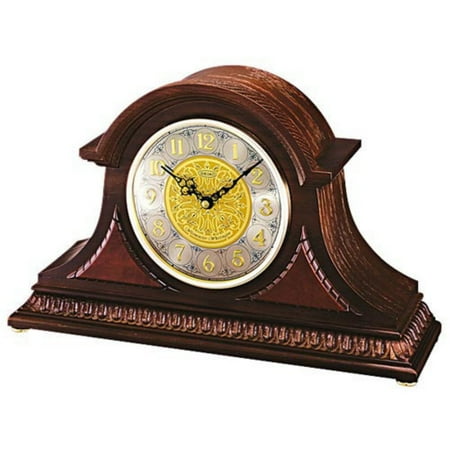 Seiko Marion Dark Oak Tambour Mantel Clock
