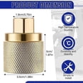 thumbnail image 3 of 2 Pack Forklift Connector Female 7141F, Propane Tank Adapter, 1-1/4Inch Inlet X 1/4Inch NPT Outlet with 4 Rubber O Rings, 3 of 5