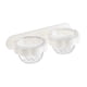 thumbnail image 4 of Estante de almacenamiento multifuncional con dos compartimentos para organizar joyas. Blanco, 4 of 7