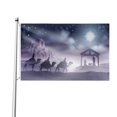 thumbnail image 1 of Bandera de exterior con escena cristiana de la natividad de Navidad, 3 x 5 pies, pancarta para exteriores, bandera de doble cara para casa, jardín, patio, desfile, cartel para fiesta, decoración,, 1 of 8