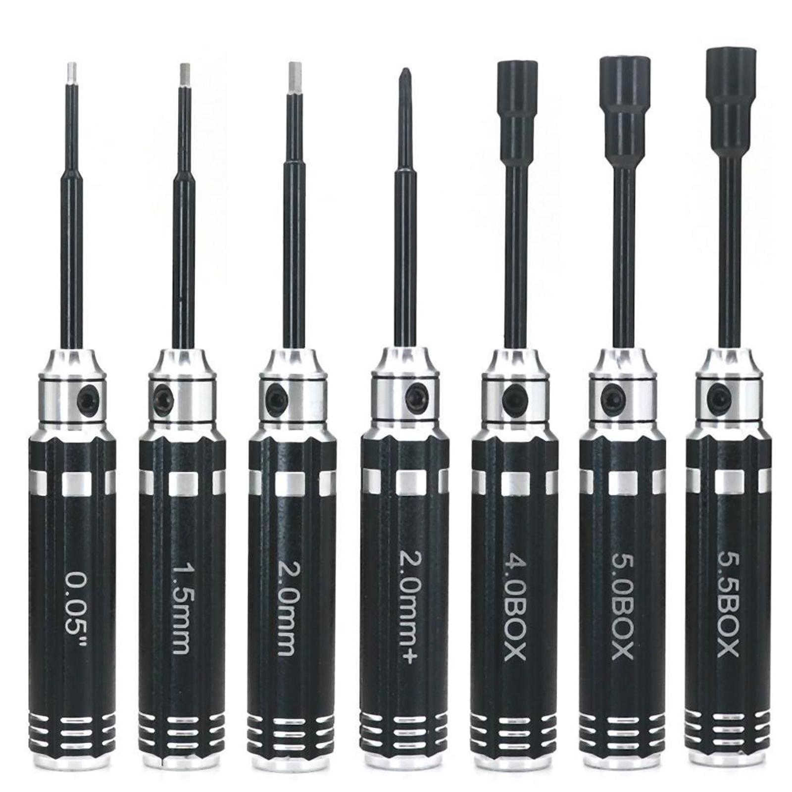Premium Aluminum Alloy and Steel Screwdriver Set Durable and Heavy-Duty for 1/18 1/24 Mini Crawlers