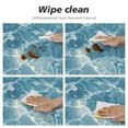 thumbnail image 4 of Acheng Blue Sea Table Cloth Underwater World Clear Sparkling Water Broad Nature Vision Round Tablecloth  for Dining Room, Party, Banquet 70x70in, 4 of 7