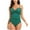 Navy, variant on Aloohaidyvio Swimsuits High Waisted,Women Sexy Solid with Chest Pad without Underwire Bikini Deep V One-Piece Swimsuit
