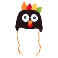 thumbnail image 2 of Sombrero de pavo Yinane con orejeras Tejido de invierno Beige, 2 of 5