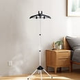thumbnail image 2 of KDJ Handheld Garment Steamer Rack, Adjustable Steam Iron Stand with 360° Rotation,Collapsible Clothes Hanger for Pants,Jeans,Skirts,Black,Aluminum Alloy & Plastic,63 Inches Tall, 2 of 10