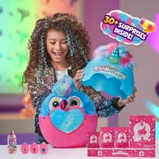 Rainbocorns Big Hair Surprise Kitten Cuddle Plush Stuffed Animal - 30+ Surprises, Collectible Baby Booboocorns, Hair Accessories, Charm Bracelets, Stickers, Ages 3+