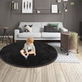 thumbnail image 4 of Kokovifyves Round Short Hair Rug - 40in Round, No Hair Loss Rug, Non-Shedding & Easy Care, Ideal for High Traffic Areas In Living Room, Bedroom,Washable and Easy To Clean, 4 of 8
