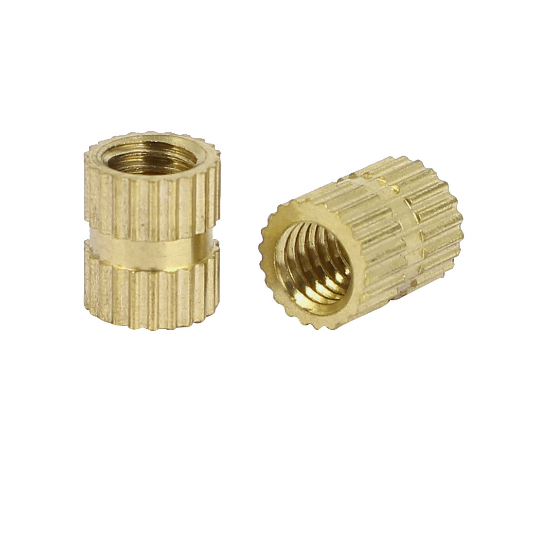 M5 x 8mm x 6.8mm Brass Injection Molding Knurled Threaded Insert Nuts