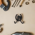 thumbnail image 4 of unbranded 2Ud Gancho De Pared Estilo Victoriano En Hierro Fundido Negro Con De Caballo, 4 of 8