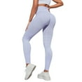 thumbnail image 2 of GEWSEY Compression Leggings for Women Tummy Control High Waisted Leggings for Women Full Length Workout Yoga Pants (Light Purple, XL), 2 of 7