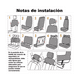 thumbnail image 5 of Funda Universal Para Asiento De Automóvil De 5 Asientos Lab.G Beige, Negro, Gris, 5 of 5