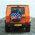 thumbnail image 6 of Logiee Shark With USA Flag Print Spare Tire Cover, Universal Wheel Protectors,Waterproof Dust-Proof UV Sun Wheel Tire Cover,Fit for SUV, RV, Travel Trailer, Truck-15 inch, 6 of 6