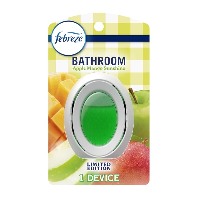 Ambientador Febreze para baño, antiolores, manzana y mango