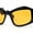 Black - Yellow, variant on Womens Mod Angular Brow Cat Eye Thick Wavy Arm Plastic Sunglasses All Black