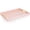 Baby Pink & Gold, variant on White Glossy Crocodile Faux Leather Serving Tray With Handles, Multi-Use Decorative Organizer