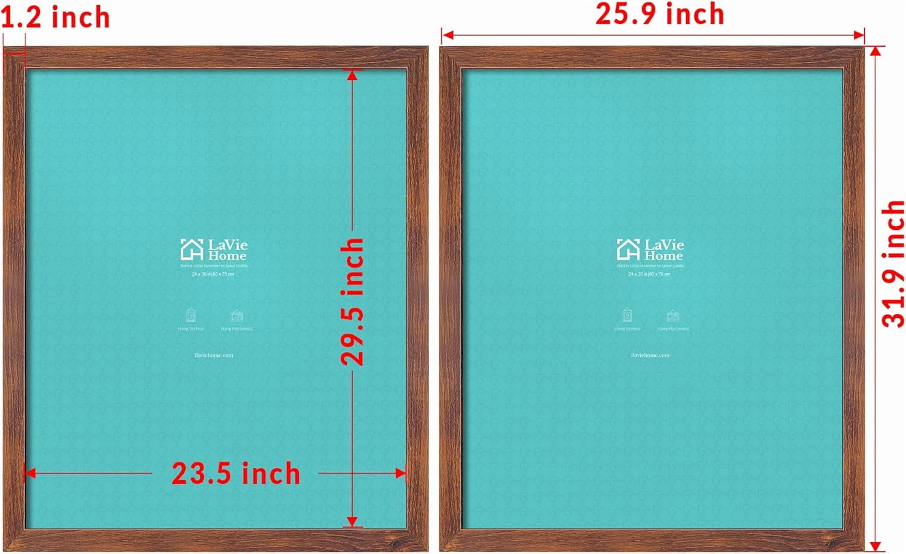 24x30 Picture Frame Brown, Puzzles Frame for Wall Decoration, Classic Brown Minimalist Style Suitable for Decorating Houses, Offices, Hotels, Puzzles Posters Photos or Artwork（1 Pack）