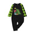 thumbnail image 2 of Conjuntos de pijamas navideños familiares a juego Grinch 2024, pijama de Grinch con parte superior y pantalones de pijama a cuadros, pijama de Grinch para niños y adultos para la familia, 6 Meses, 2 of 3