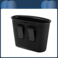 thumbnail image 6 of Unique Bargains Car Trash Can Hanging Car Door Faux Leather Trash Bin Weaving Pattern Black 1pcs, 6 of 6
