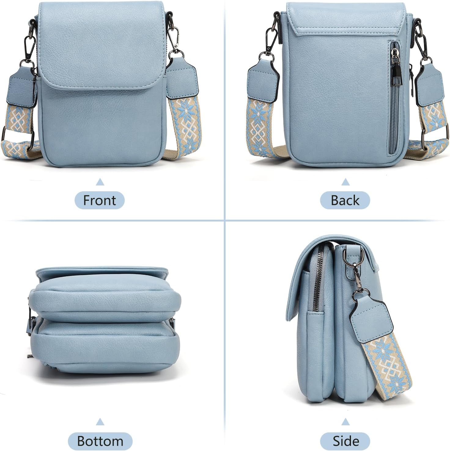 Small Crossbody Bag for Women Cell Phone Bag Cross Body Wallet Purses Mini Shoulder Handbag Purse with Card Slots