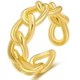thumbnail image 1 of Anillo De Mujer, Anillo Abierto De Aleación De Diseño Simple, Anillo Ajustable, Anillo De Dedo Vintage, Accesorio De Joyería De Hip Hop Para Niñas Y Mujeres Cateissary AP005533-00, 1 of 6