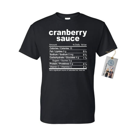 Cranberry Nutrional Facts Thanksgiving Mens Short Sleeve