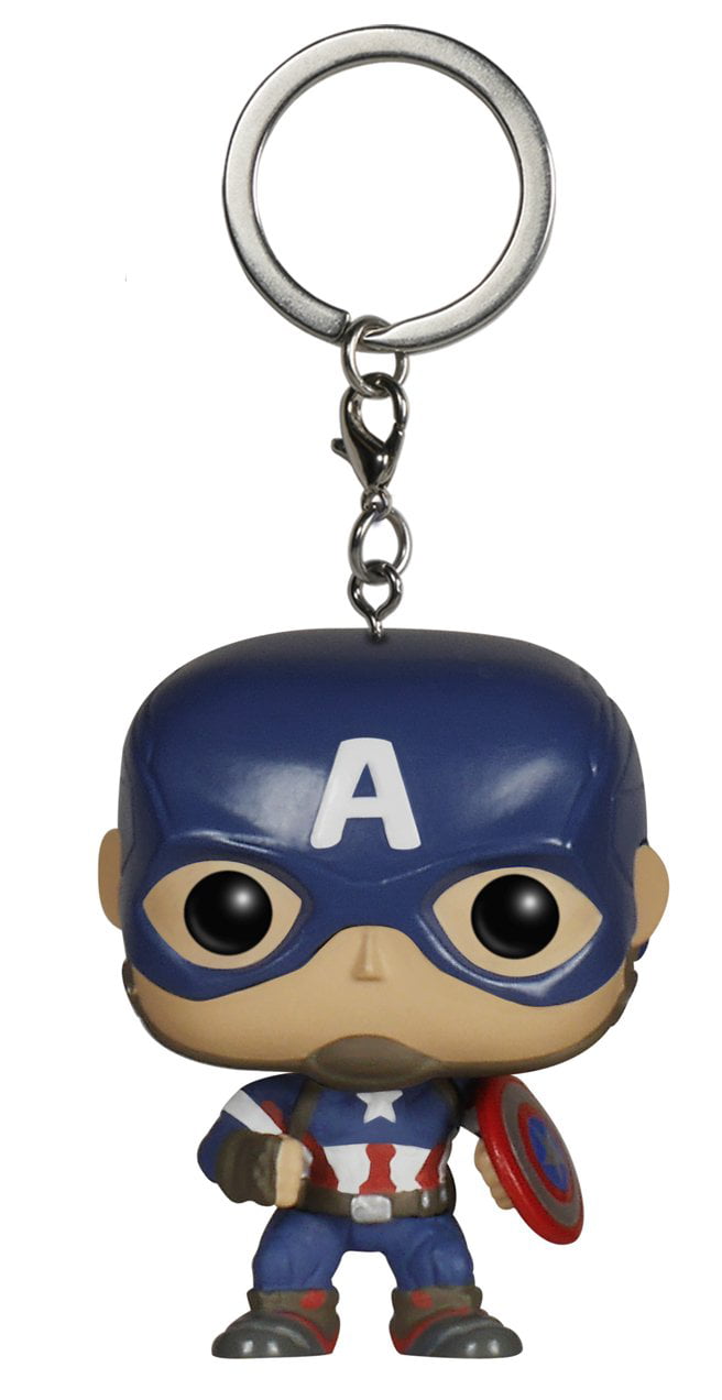 Captain America Keychain Schlüsselanhänger Funko Pocket POP Marvel Avengers 