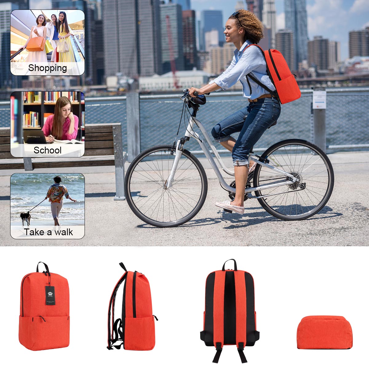 HAWEE Mini Backpack Purse Small Travel Backpack Sling Lightweight Shoulder Bag Daypack for Women & Men - image 2 of 7