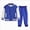 Z56-Blue, variant on Girls Boys Warm Simple Long Sleeved Baseball Jacket Pants Casual Two Piece Set Tracksuit Sweatsuits Set Back-To-School Outfit Set 9-10 Years