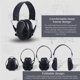 thumbnail image 2 of Bearachild Auriculares tácticos antirruido con orejera insonorizados inteligentes militares para disparar Accesorios de cámara y óptica, 2 of 4
