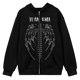 thumbnail image 1 of Sudadera Para Mujer Sudaderas de Cuello Redondo Festival Calavera Estampado Con Capucha Moda Casual Cremallera Sudadera Tops Blusa Odeerbi ODB130730, 1 of 3