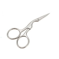 Unique Bargains 1 Pc Women Wrinkle Free Scissors Facial Hair Scissors For Bathroom Stainless Steel Silver Tone