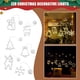 thumbnail image 3 of ¡Liquidación! Luces navideñas de muñeco de nieve y estrellas, decoración navideña para ventanas, luces LED navideñas: G4M8, 3 of 8