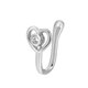 thumbnail image 1 of Anillo de nariz falsa en forma de U Diamante tachonado Mariposa Nariz Clavo Sin agujero Nariz Clip Piercing Joyería Wmkox8yi  sjalhkljlk5377, 1 of 1