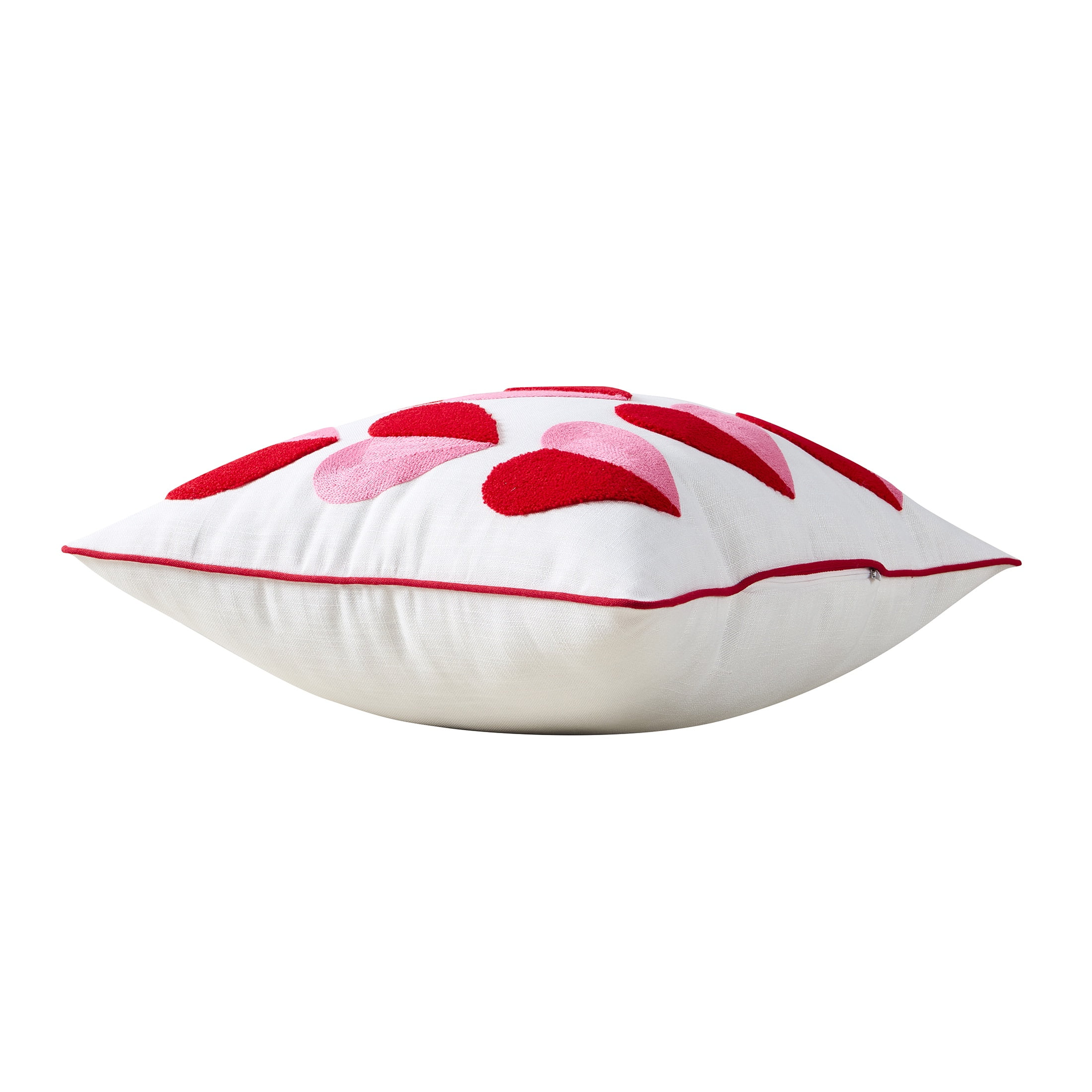 Hallmark 18" x 18" Multicolor Heart Cotton Slub Decorative Pillow