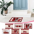 thumbnail image 7 of Moocorvic Valentines Day Doormat, Love Heart Welcome Decorative Front Door Mat for Anniversary Wedding Home Kitchen Decor, 16x24 Inch, 7 of 7