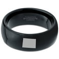 thumbnail image 2 of Tungsten Colorado The Centennial State Band Ring 8mm Men Women Comfort Fit Black Dome Polished, 2 of 4