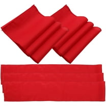 LOLIPPYY 5Pcs Reusable Red Table Runner for Dinner Party Wedding Home Festive Decoration