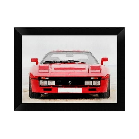 - Naxart '1980 Ferrari 288 GTO Front Watercolor' Framed Graphic Art Print on Canvas