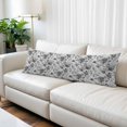 thumbnail image 2 of Vintage Floral Body Pillow Cover 20 x 54 Inch Decorative Pillow Cover Spring Botanical Flowers Leaves Botanical Gray Lumbar Pillowcase Seasonal Rectangle Cushion Case for Couch Sofa Bed Living Room, 2 of 9