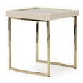 thumbnail image 6 of Michael Amini Lisbon Side Table - Silken Matte Cream, 6 of 9