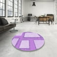 thumbnail image 3 of Ahgly Company Indoor Rectangle Patterned Tyrian Purple Area Rugs, 6' x 9', 3 of 6