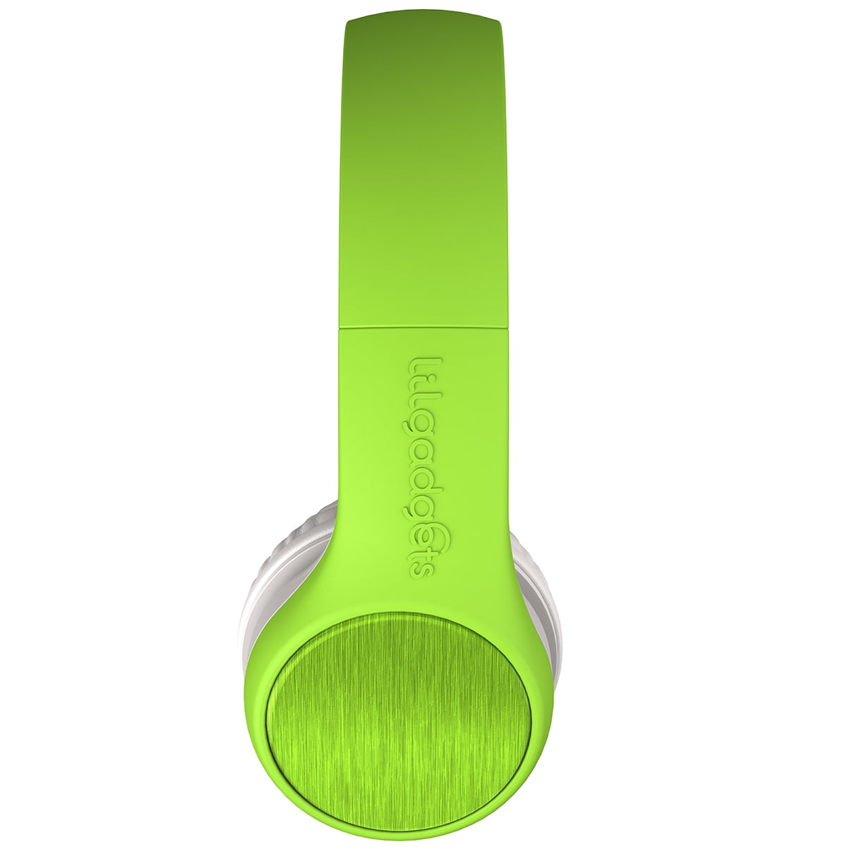 LilGadgets Connect+ Style Wired Kids Headphones with SharePort® Technology, Child-Friendly Foldable Over-Ear Headset with Built-In Microphone, Designed to be comfy for Toddlers in School, Green
