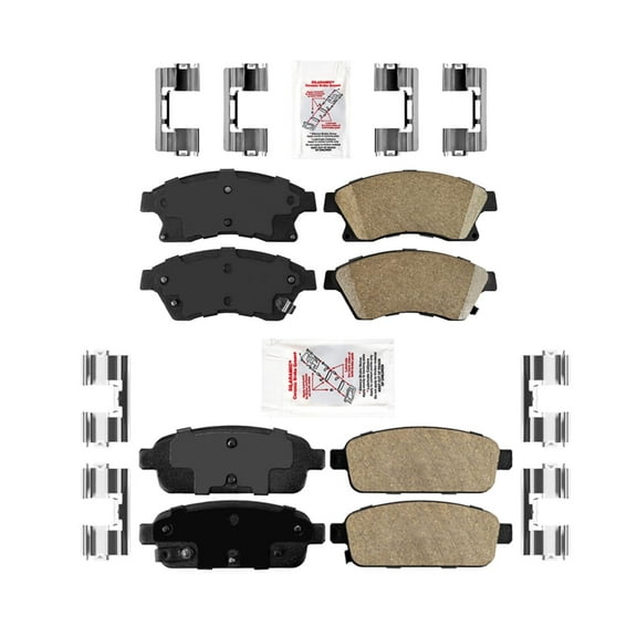 AmeriPro Premium Ceramic Front Rear Disc Brake Pads For Chevrolet Cruze 2010-15